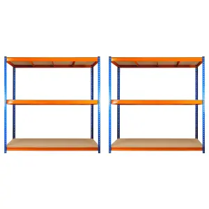 2 Bays of 3 Tier ULTRA HEAVY DUTY Storage Racking 1800h x 1800w x 450d mm 350kg