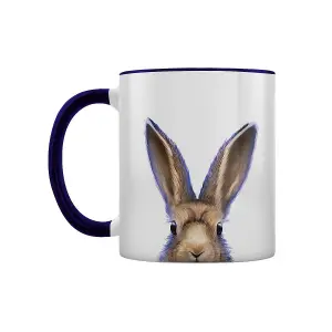 Inquisitive Creatures Hare Two Tone Mug White/Deep Purple (One Size)