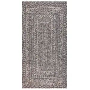 Area Rug 80 x 150 cm Beige and Grey BAGLAR