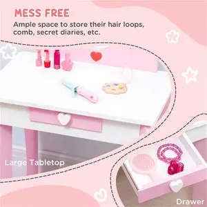 Playful Haven Pink Kids Dressing Table Set