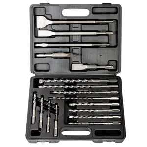 BLOSTM Hammer Drill & Chisel Bit Set - 17 Pieces