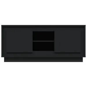 vidaXL TV Cabinet Black 102x35x45 cm Engineered Wood