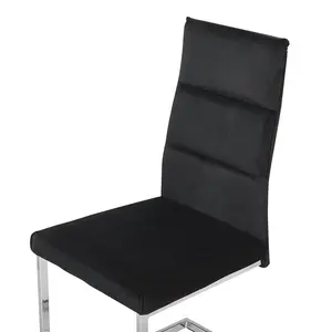 Bruno Upholstered Dining Chair Black