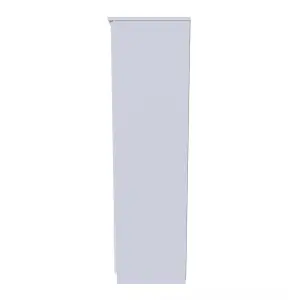 Harrow 2 Door 2 Drawer Wardrobe in White Gloss (Ready Assembled)