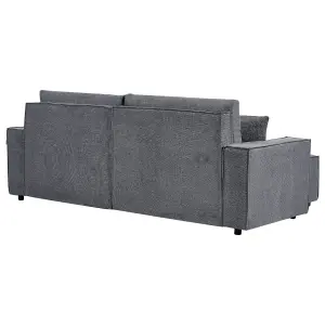 Corner Sofa KARILA Dark Grey Right Hand