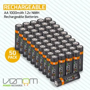 Venom Rechargeable AA Batteries (50-Pack)