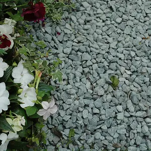 Charles Watson Green Basalt 16mm Decorative Angular Chippings Approx. 20kg Polybag