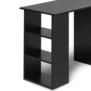 Isabella 3 Drawer Computer Desk Black