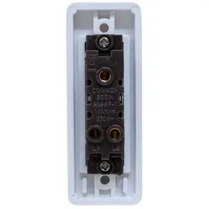 Architrave Light Switch, 1 Gang 2-Way, White