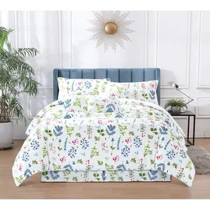 Marcotte Polyester Floral Bedspread with Pillowcases 255 x 225 cm Bedspread - 2 Pillowcases