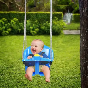 Baby Swing - Adjustable Outdoor Garden Rope Safe Swing Seat - Ideal Gift for Baby Infant Toddler Kids - Added Grip And A Higher