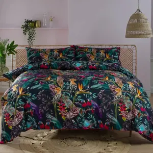 Exotic Birds Digital Print 100% Cotton Duvet Cover Set