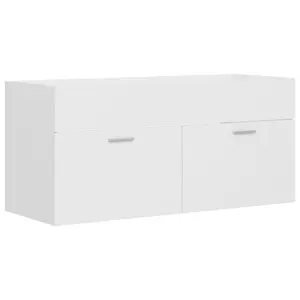 Yamna 1000mm Single Bathroom Vanity with Integrated Ceramic Basin White