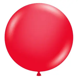 Globos Latex Plain Balloons (Pack of 10) Red (One Size)