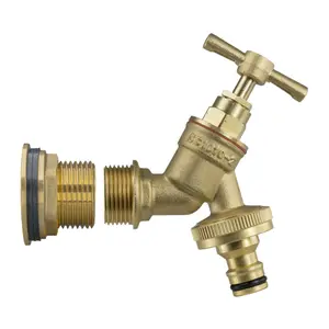 water butt/storage tank outlet adaptor with brass bib tap,requires a 26mm hole