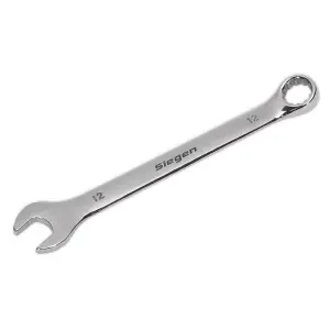 Sealey WallDrive Combi Spanner Chrome Vanadium Steel Polished Finish 12mm S01012