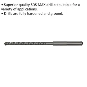 15mm x 340mm SDS Max Drill Bit for Masonry - Durable & High-Performance Design