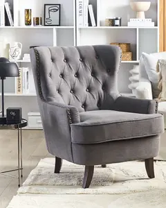 Armchair VIBORG II Fabric Dark Grey