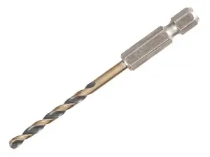 DEWALT Black and Gold Hex HSS-G Drill Bit 3.5mm