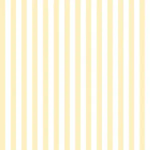 Classic Stripe Wallpaper In Lemon Yellow