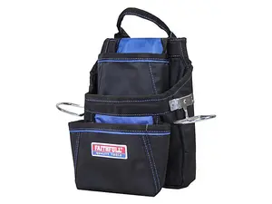 Durable Faithfull Fasteners Pouch with Hammer Loops and Pockets