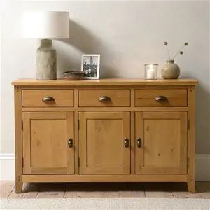 Oakland Rustic Oak New Large Sideboard