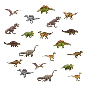 Dinosaur Stickaround Wall Sticker Pack Dinosaur Themed Wall Décor Self-Adhesive Cleanly Removable