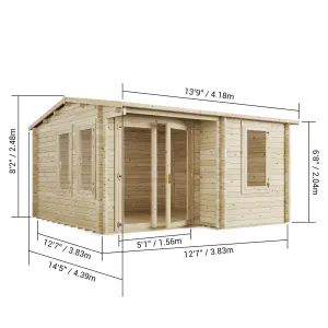 BillyOh Kent Garden Office (4m x 4m) - 28mm