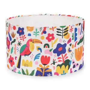 ValueLights Kids Bright Floral Easy Fit Ceiling Light Shade - Bulb Included