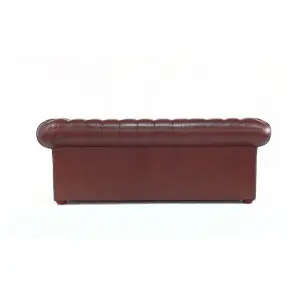 Chesterfield 3 Seater Sofa Old English Hazel Real Leather In Classic Style