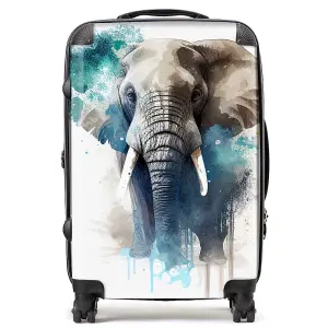 Majestic Elephant Splashart Suitcase - Medium