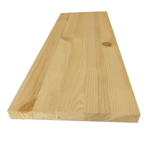 Solid Pine Furniture Board 18mm Laminated Square Edge W25cm x L30cm