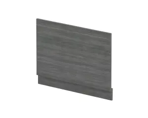 800mm Bath MFC End Panel & Plinth - Woodgrain Anthracite