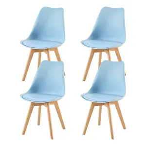 Nero Upholstered Side Chair (Set of 4) Lake Blue