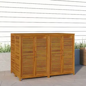 Berkfield Garden Storage Box 140x87x104 cm Solid Wood Acacia