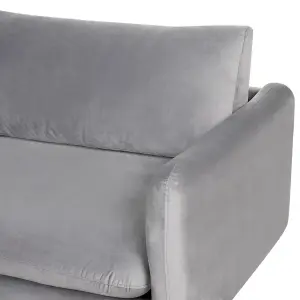 Velvet 3 Seater Sofa Grey VINTERBRO