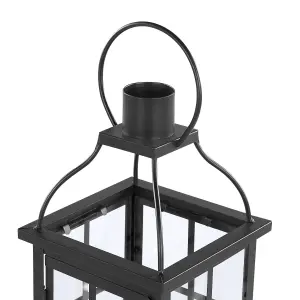 Beliani Traditional Lantern CLARA Metal Black