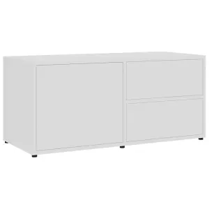 vidaXL TV Cabinet White 80x34x36 cm Engineered Wood