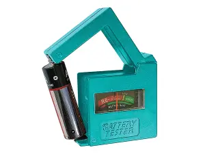 Faithfull Universal Battery Tester for AA AAA C D 9V Batteries