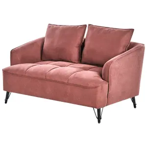 Fabric Sofa Set Burgundy HOBRO