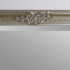 Wall Mirror Highbury Antique Rectangular Shape with Champagne Frame - H 104cm x W 74cm x D 3.5cm for Hanging in Any Living Area