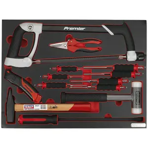 Premium 13-Piece Hacksaw Hammers and Punch Set with Tool Tray for Workshop Excellence