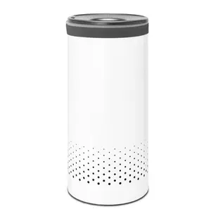 Brabantia Laundry Bin White / 63.5cm H x 30cm W x 30cm D