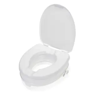 Croydex White Standard Raised Standard close Toilet seat