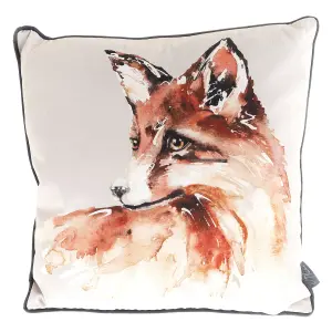 Meg Hawkins Fox Cushion Contrast Piping