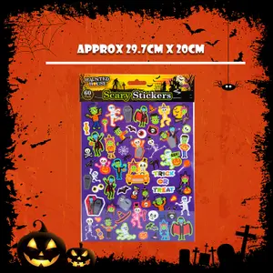 Halloween Stickers Pack of 60 Trick or Treat Party Pack of 60 MultiColour