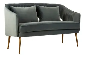 Hendricks 2 Seater Dusky Blue Velvet Sofa