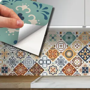 Walplus Rabat Mediterranean Combo Tile Stickers