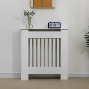 MDF Radiator Cover With Modern Cabinet Top Shelving (Small)