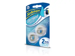 Sellotape On Hand Refill 18mm x 15m (Pack of 2)